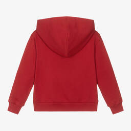 Dolce & Gabbana-Красная худи DG со стразами для девочек | Childrensalon Outlet