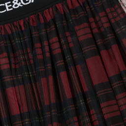 Dolce & Gabbana-Красная юбка из тюля в шотландскую клетку для девочек | Childrensalon Outlet