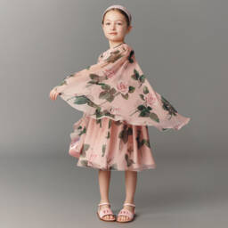 Dolce & Gabbana-Girls Shimmering Gold Leather Sandals | Childrensalon Outlet