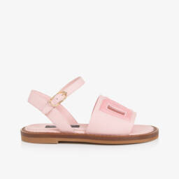 Dolce & Gabbana-Girls Shimmering Gold Leather Sandals | Childrensalon Outlet
