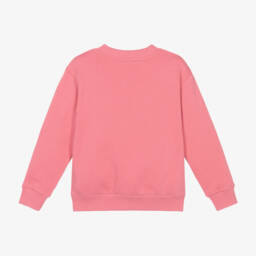 Dolce & Gabbana-Girls Soft Pink Cotton Jumper | Childrensalon Outlet