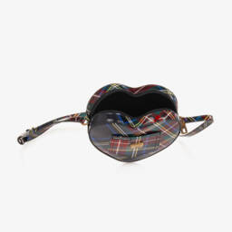 Dolce & Gabbana-Girls Tartan Heart Leather Bag | Childrensalon Outlet