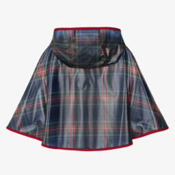Dolce & Gabbana-Girls Tartan Hooded Rain Cape | Childrensalon Outlet
