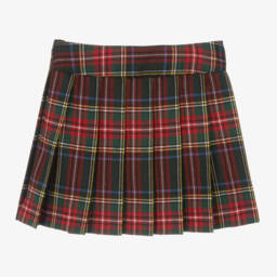 Dolce & Gabbana-Girls Tartan Skirt with Pleats | Childrensalon Outlet
