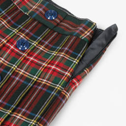Dolce & Gabbana-Girls Tartan Skirt with Pleats | Childrensalon Outlet