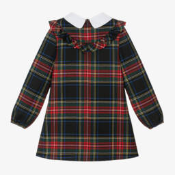 Dolce & Gabbana-Girls Tartan Wool A-Line Dress | Childrensalon Outlet