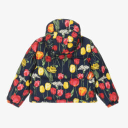 Dolce & Gabbana-Girls Tulip Print Hooded Puffer | Childrensalon Outlet