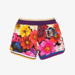 Dolce & Gabbana-شورت محبوك مزهر للبنات | Childrensalon Outlet