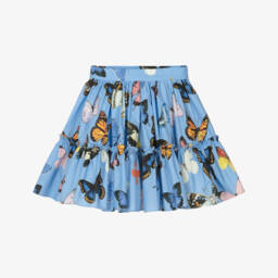 Dolce & Gabbana-Girls Whimsical Blue Butterfly Skirt | Childrensalon Outlet