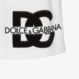 Dolce & Gabbana-Белая юбка из хлопкового джерси для девочек | Childrensalon Outlet