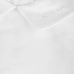 Dolce & Gabbana-Girls White Embroidered Cotton Dress | Childrensalon Outlet