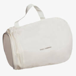 Dolce & Gabbana-Girls White Leather Trainers | Childrensalon Outlet