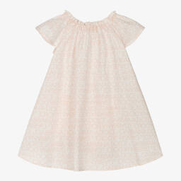 Dolce & Gabbana-Бело-розовое платье из хлопка для девочек | Childrensalon Outlet