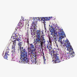 Dolce & Gabbana-Girls White Wisteria Skirt | Childrensalon Outlet