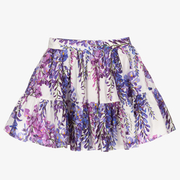 Dolce & Gabbana-Girls White Wisteria Skirt | Childrensalon Outlet