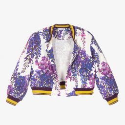 Dolce & Gabbana-Girls Wisteria Bomber Jacket | Childrensalon Outlet