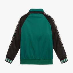 Dolce & Gabbana-Green & Black Zip-Up Top | Childrensalon Outlet