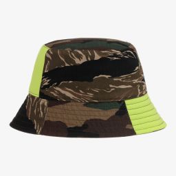 Dolce & Gabbana-Green Camouflage Bucket Hat | Childrensalon Outlet