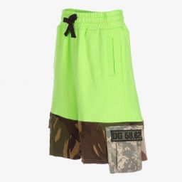 Dolce & Gabbana-Green Camouflage Shorts | Childrensalon Outlet