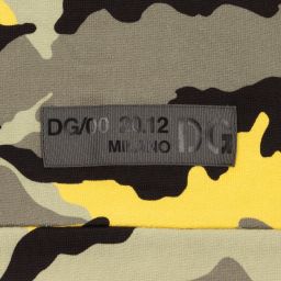 Dolce & Gabbana-Green Camouflage Zip-Up Top | Childrensalon Outlet