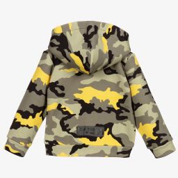 Dolce & Gabbana-Green Camouflage Zip-Up Top | Childrensalon Outlet