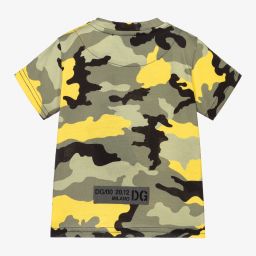 Dolce & Gabbana-Green & Yellow Baby T-Shirt | Childrensalon Outlet