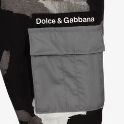 Dolce & Gabbana-Grey Camouflage Joggers | Childrensalon Outlet