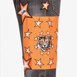 Dolce & Gabbana-Grey Denim Logo Jeans | Childrensalon Outlet