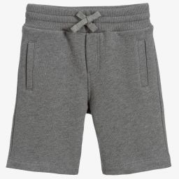Dolce & Gabbana-Grey Jersey Logo Shorts | Childrensalon Outlet
