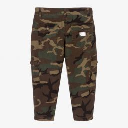 Dolce & Gabbana-Khaki Camouflage Trousers | Childrensalon Outlet