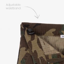 Dolce & Gabbana-Khaki Camouflage Trousers | Childrensalon Outlet