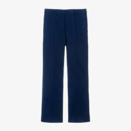 Dolce & Gabbana-بنطلون قطني مرن للأولاد بلون كحلي | Childrensalon Outlet