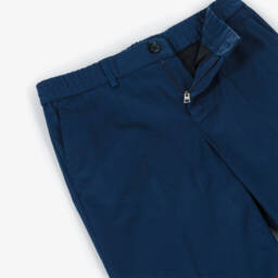 Dolce & Gabbana-بنطلون قطني مرن للأولاد بلون كحلي | Childrensalon Outlet