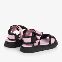 Dolce & Gabbana-Pink Velcro Strap Sandals | Childrensalon Outlet
