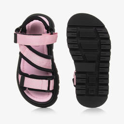 Dolce & Gabbana-Pink Velcro Strap Sandals | Childrensalon Outlet