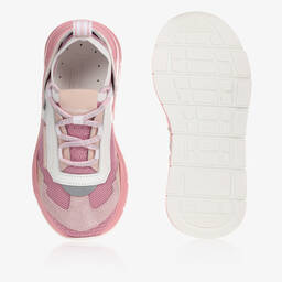 Dolce & Gabbana-Pink & White Trainers | Childrensalon Outlet
