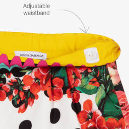 Dolce & Gabbana-Red Cotton Geranium Shorts | Childrensalon Outlet
