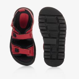 Dolce & Gabbana-Красные кожаные сандалии DG | Childrensalon Outlet