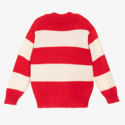 Dolce & Gabbana-Red Stripe Alpaca Sweater | Childrensalon Outlet