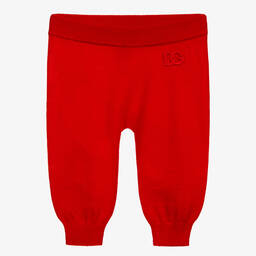Dolce & Gabbana-Красные шерстяные спортивные брюки для малышей | Childrensalon Outlet