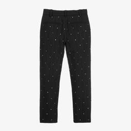 Dolce & Gabbana-Teen Black Pinstripe Trousers | Childrensalon Outlet