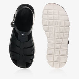 Dolce & Gabbana-Teen Black Sandals | Childrensalon Outlet