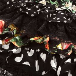 Dolce & Gabbana-Teen Black Silk Maxi Dress | Childrensalon Outlet