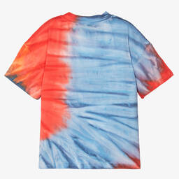 Dolce & Gabbana-Teen Blue & Red Tie-Dye T-Shirt | Childrensalon Outlet