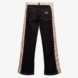 Dolce & Gabbana-Синие джинсы свободного кроя для подростков | Childrensalon Outlet