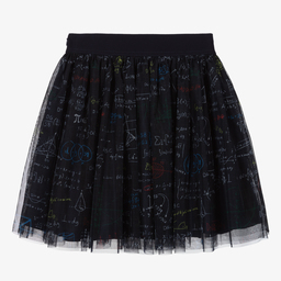 Dolce & Gabbana-Teen Blue Tulle Algebra Skirt | Childrensalon Outlet