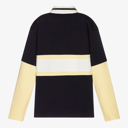 Dolce & Gabbana-Teen Blue & Yellow Polo Top | Childrensalon Outlet