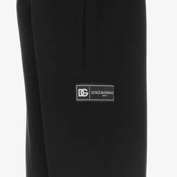 Dolce & Gabbana-Teen Boys Black Cotton Joggers | Childrensalon Outlet
