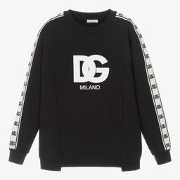 Dolce & Gabbana-Черный хлопковый свитшот | Childrensalon Outlet