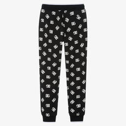 Dolce & Gabbana-Teen Boys Black DG Logo Joggers | Childrensalon Outlet